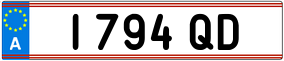 Trailer License Plate